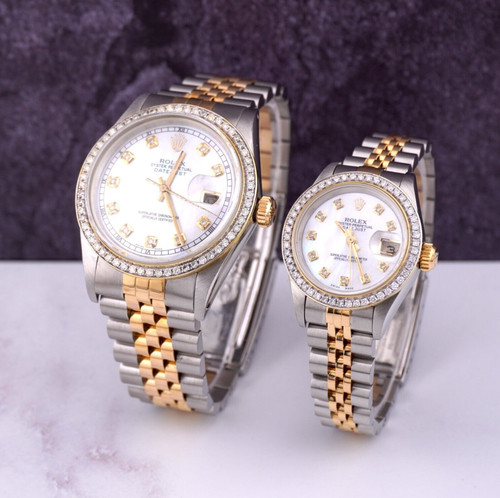 Rolex set datejust - set, 26/36mm