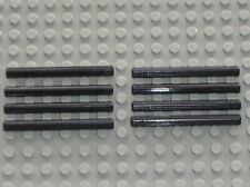 8 x Lego Technic Black Axle 6 ref 3706 / 8466 8868 8862 8479 8292 8258 8284 8653
