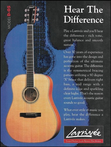 Pubblicità chitarra acustica