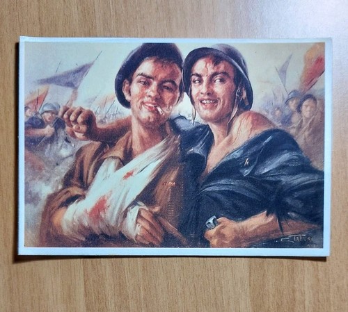 Cartolina guerra spagna - cartolina,