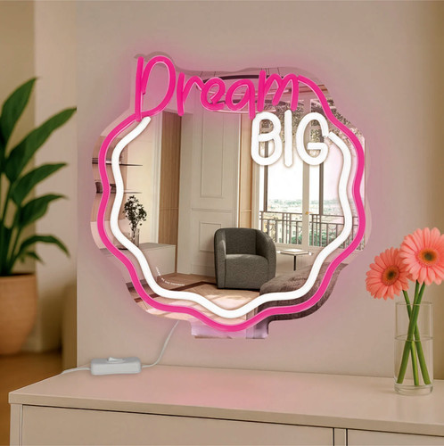 Specchio con luce led - con,