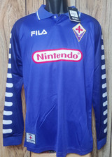 Maglia Fiorentina 1998/99 Rui Costa #10 Home Retro Calcio Futbol Kit Shirt LS M