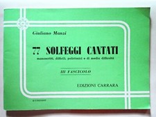 MANZI 77 Solfeggi cantati
