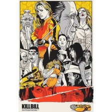locandina KILL BILL quentin tarantino uma thurman david carradine E CAT4