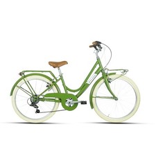 bicicletta kid 24.1 bambina 8-11 anni city 24 6v verde MYLAND bici