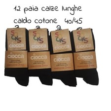 12 PAIA CALZE LUNGHE CIOCCA