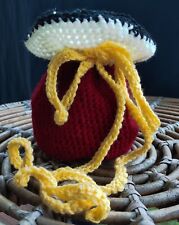 Borsa fatta a mano all'uncinetto ideale come gift bag 100% in acrilico