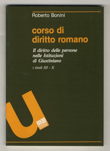 Corso diritto romano - diritto, il