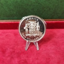 JAMAICA. 10 dollari 1974. AG