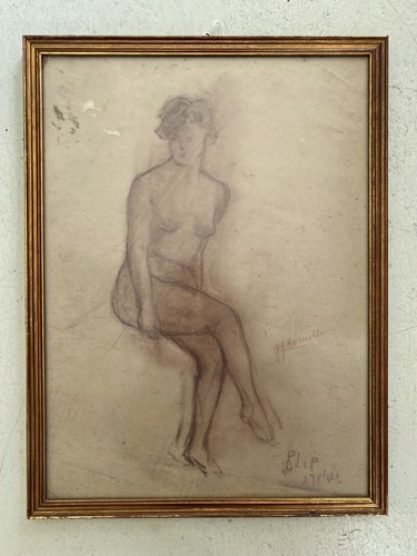 Quadro disegno sanguigna - quadro,