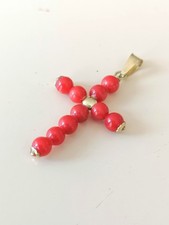 CROCE IN ORO GIALLO 18KT CON