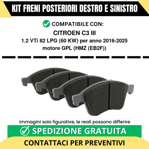 Pastiglie freno posteriori - pastiglie,
