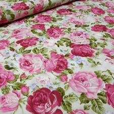 Tessuto cotone popeline rose