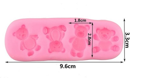 Stampo silicone orsetto - silicone,
