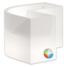 Vaso luminoso angolare lampada - vaso,