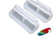 10 pezzi alimentatore con persico per gabbia aviaria uccello fringuello budgie strumento canarino #TF