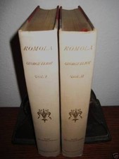 ROMOLA George Eliot Rare 2V Set FLORENTINE EDITION 1st thus NOVEL 1890 Fiction