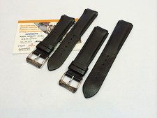 Cinturino pelle nero liscio per Raymond weil Othello 2010 con fibbia acciaio