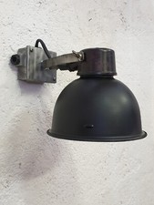 Applique industrial vintage smaltata nero opaco