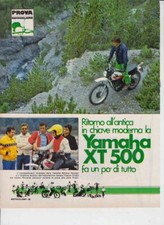 advertising Pubblicità-TEST MOTO YAMAHA XT 500 1976 MOTOGIAPPONESI ENDURO EPOCA