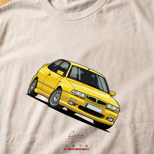 Shirt auto vintage lancia - auto,