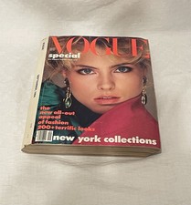VOGUE Magazine Special September 1984 New York Collections Kim Alexis RARE FIND