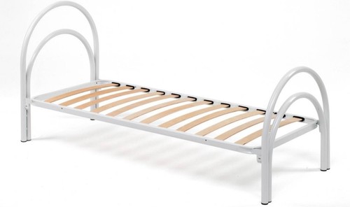 Letto singolo bianco - bianco, doghe