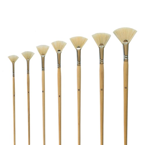 Set pennelli a ventaglio - set, 7