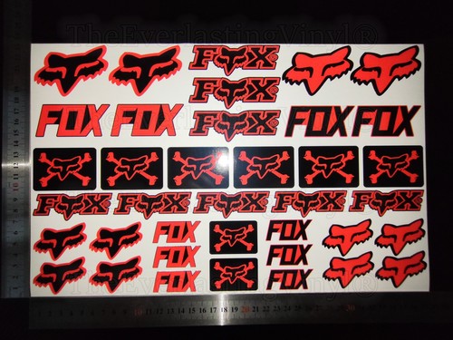 Fox racing set adesivi - fox,