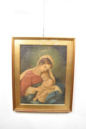 Quadro dipinto tela madonna - tela,