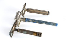 Set 3 rasoi sicurezza per lametta intera  safety razor vintage Collezionismo