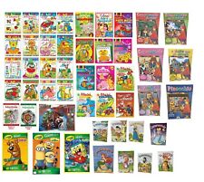 Libri da Colorare per Bambini Fiabe Educativi Cornicette Adesivi Leggere Gioco