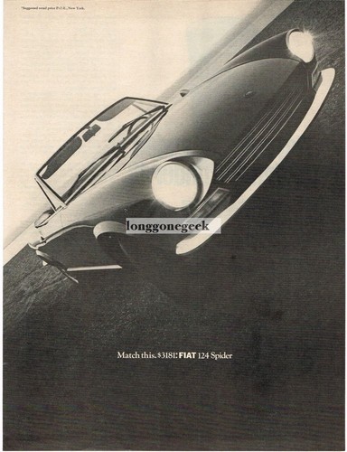 Pubblicità fiat 124 - pubblicità,