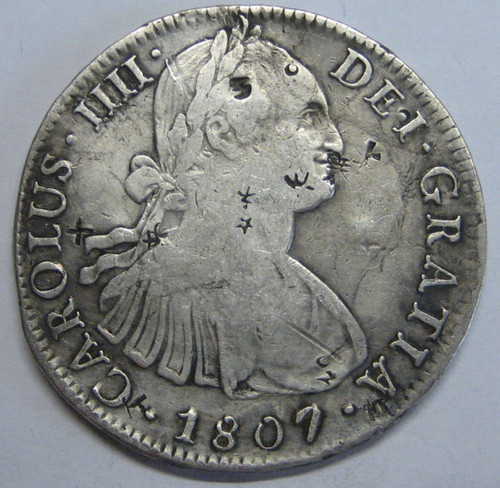 1807 mexico reales carlos - 1807,