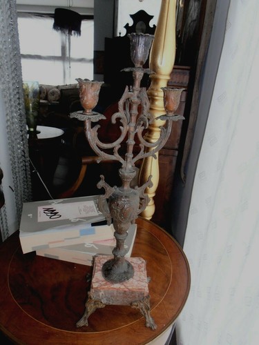 Antico candelabro bronzo - antico,