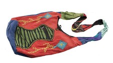Borsa Etnico a Mano Bisaccia Tracolla Hippy Baba Cool Creazione Artigianale 5533