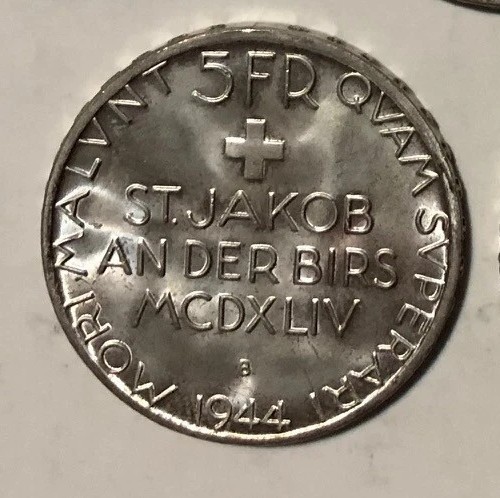 Svizzera franchi 1944 - svizzera, 5