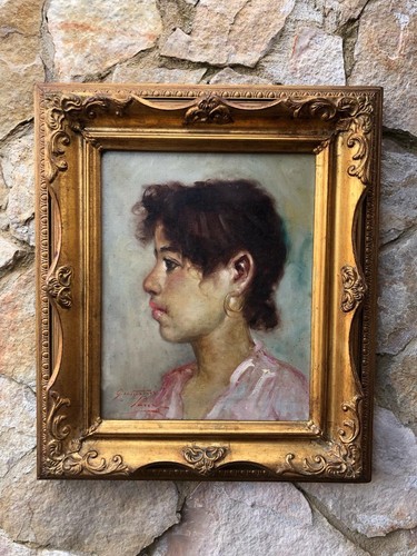 Quadro profilo donna - quadro, donna-