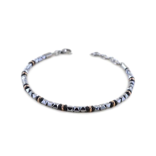 Bracciale uomo zancan acciaio - bracciale,