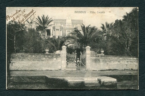 E105 cartolina brindisi - ,