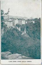 38595    CARTOLINA d'Epoca  BERGAMO  - Rota d'Imagna : CASE DAINA 1919