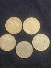 lotto 5 monete da 20 Centesimi Repubblica Francese
