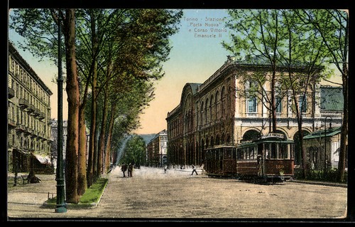 Cartolina torino stazione - torino,,