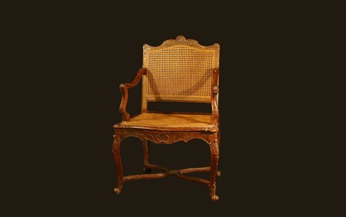 Fauteuil canné régence - canné,