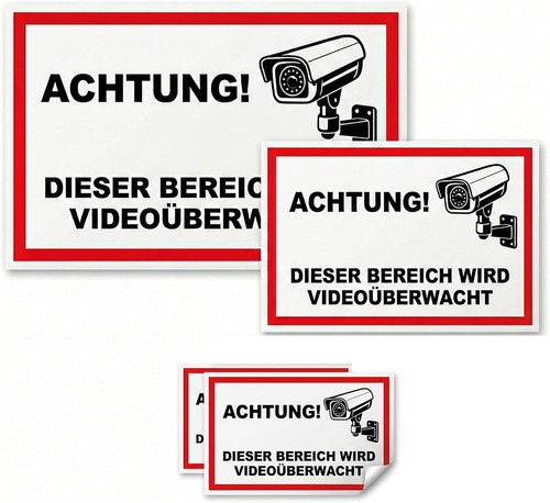 Adesivo per videosorveglianza - per,