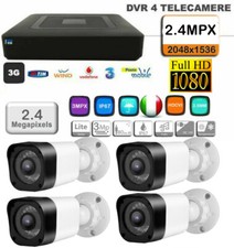 KIT COMPLETO DVR 4 Canali AHD