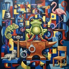 Quadro Moderno Astratto