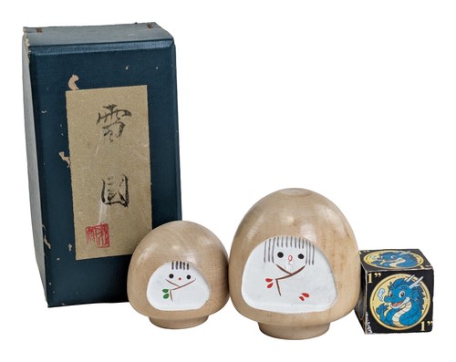 Coppia bambole kokeshi - di,