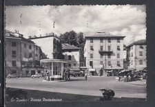 Cartolina Genova Pontex  Piazza Pontedecimo Distributore Benzina AUTO G2189