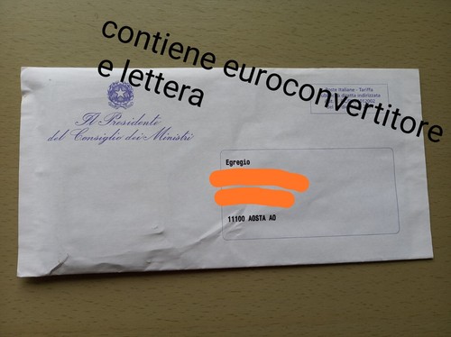 Silvio berlusconi italia - silvio, busta